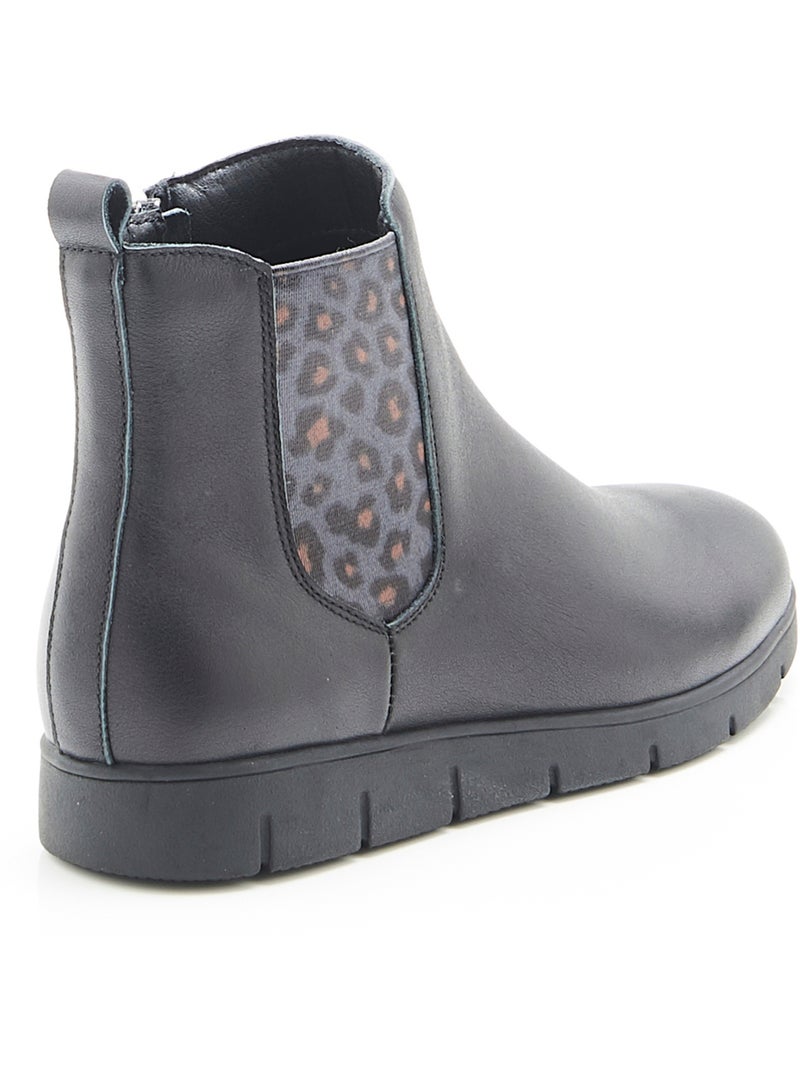 Boots chelsea Amortyl - Damart Noir - Kiabi