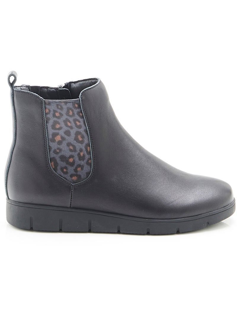 Boots chelsea Amortyl - Damart Noir - Kiabi