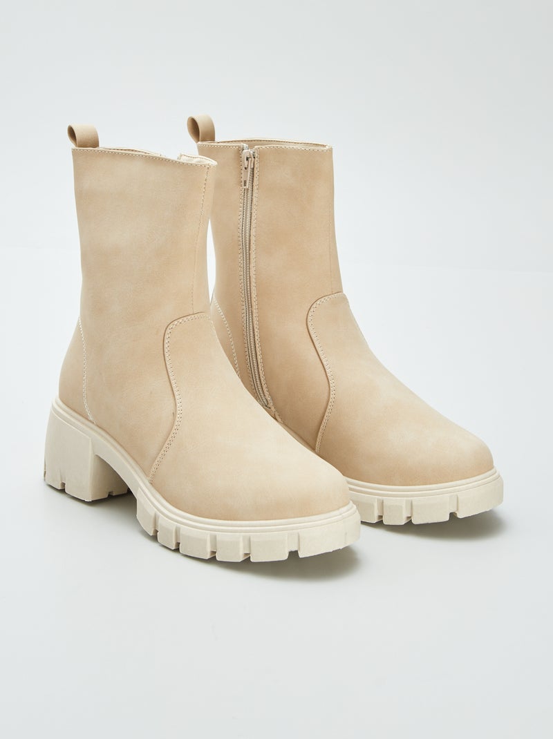 Boots Chelsea Beige - Kiabi