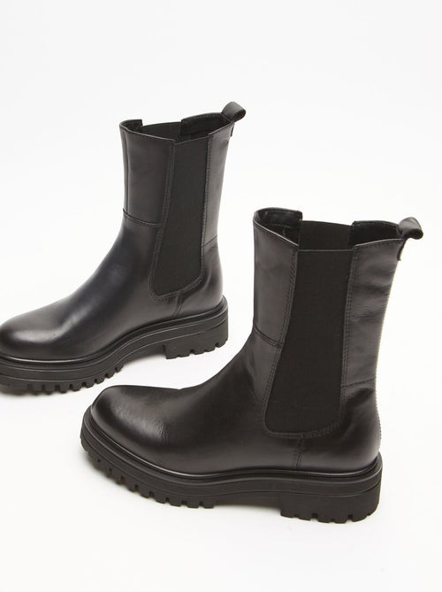 Boots Chelsea en cuir BATA - Kiabi