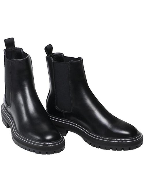 Boots Chelsea en cuir Only - Kiabi