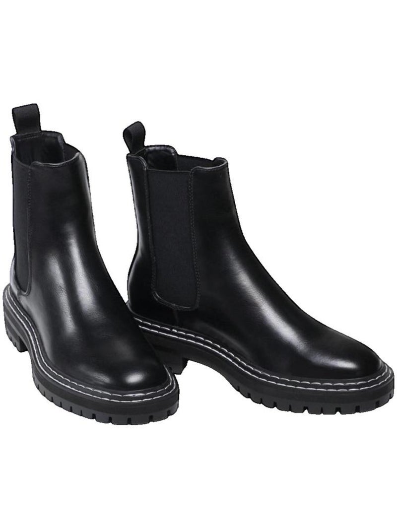 Boots Chelsea en cuir Only Noir - Kiabi
