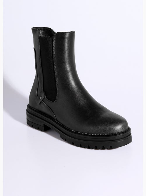 Boots chelsea montantes semelle crantée - afibel - Kiabi Boots chelsea montantes semelle crantée - afibel - Kiabi