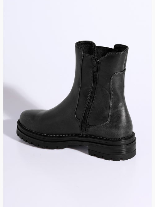 Boots chelsea montantes semelle crantée - afibel - Kiabi Boots chelsea montantes semelle crantée - afibel - Kiabi