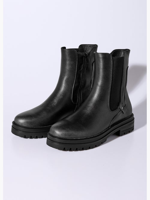 Boots chelsea montantes semelle crantée - afibel - Kiabi Boots chelsea montantes semelle crantée - afibel - Kiabi