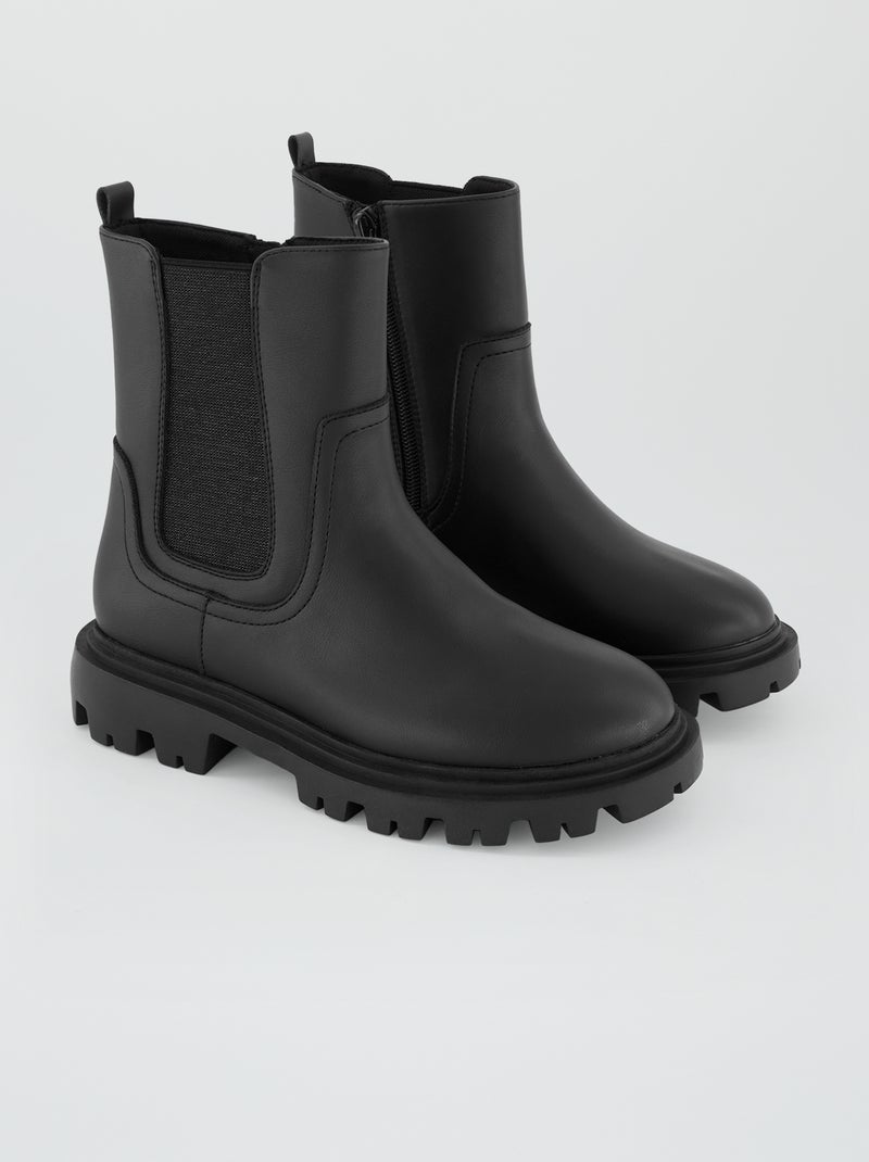 Boots chelsea noir - Kiabi