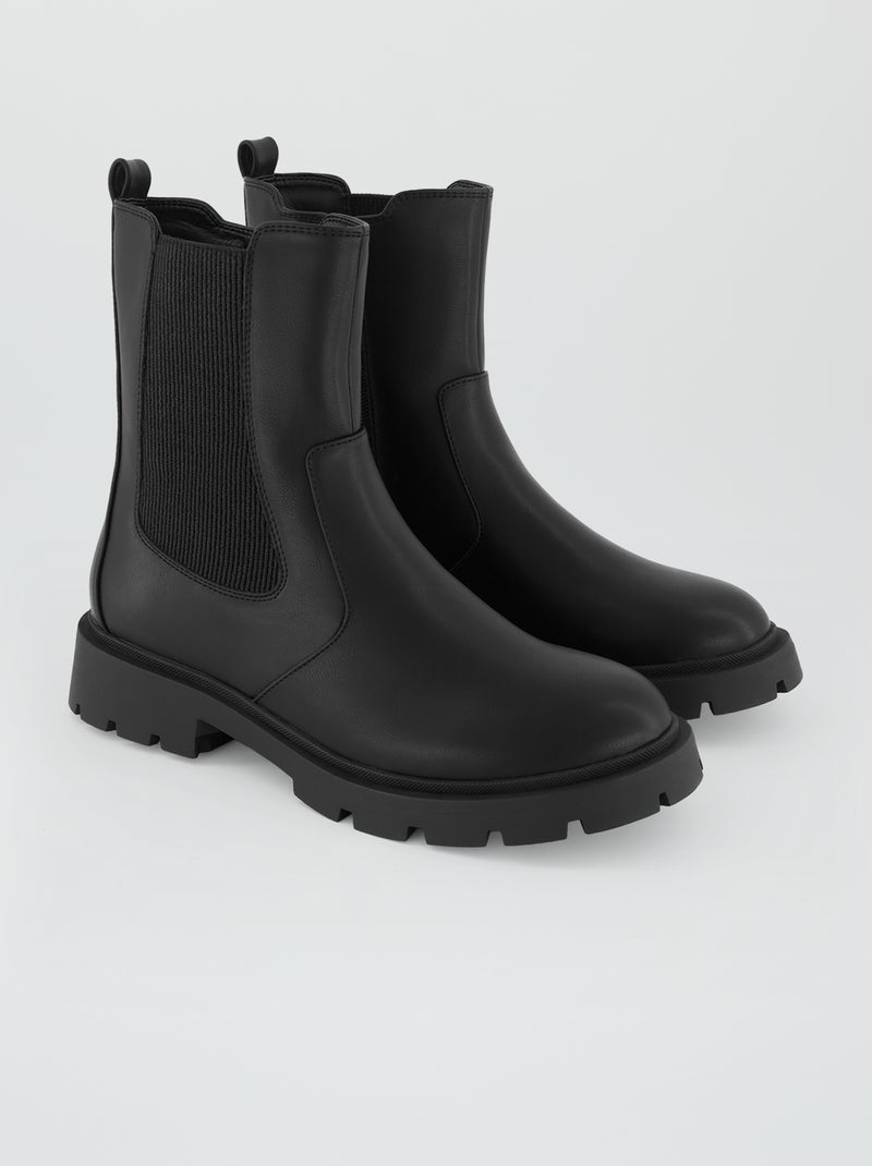 Boots chelsea noir - Kiabi