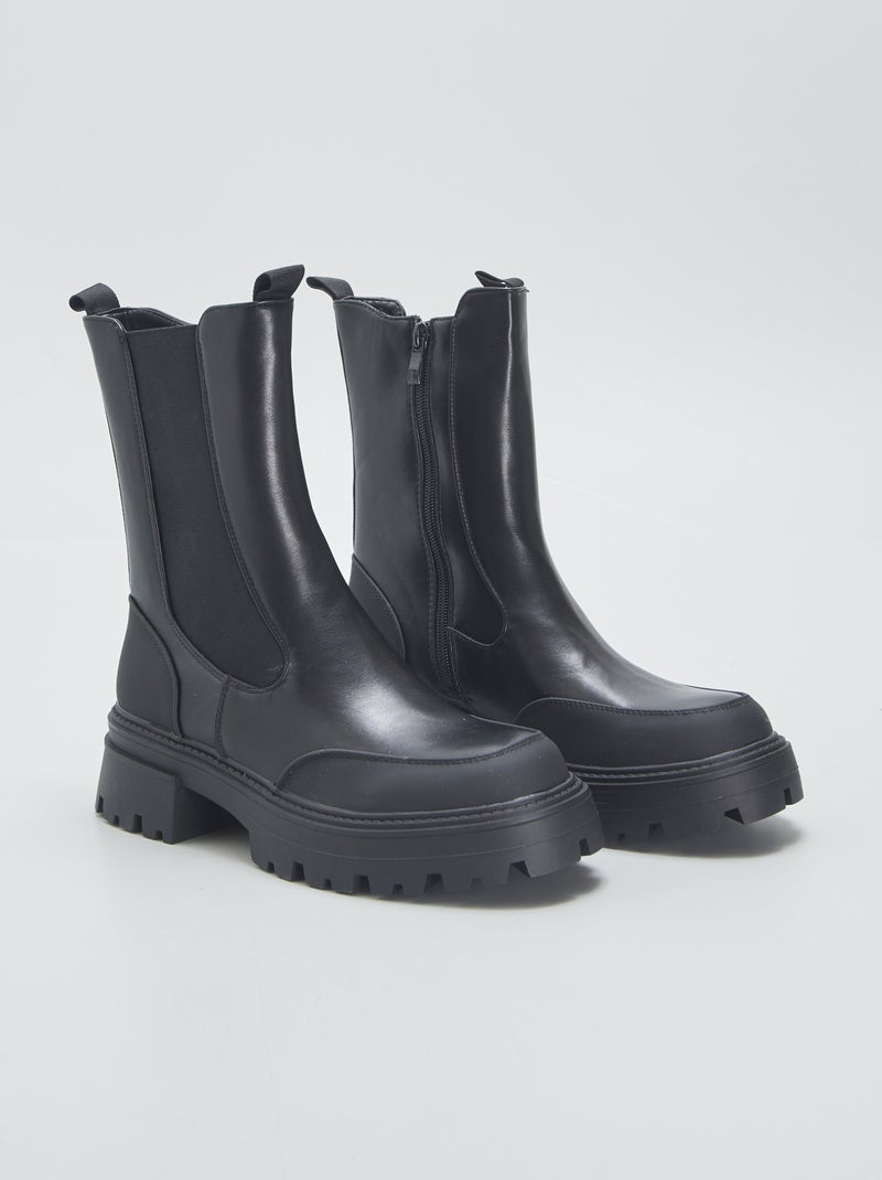 Boots chelsea noir - Kiabi