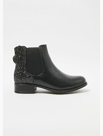 Boots Chelsea talon fantaisie avec n¿ud - AFIBEL