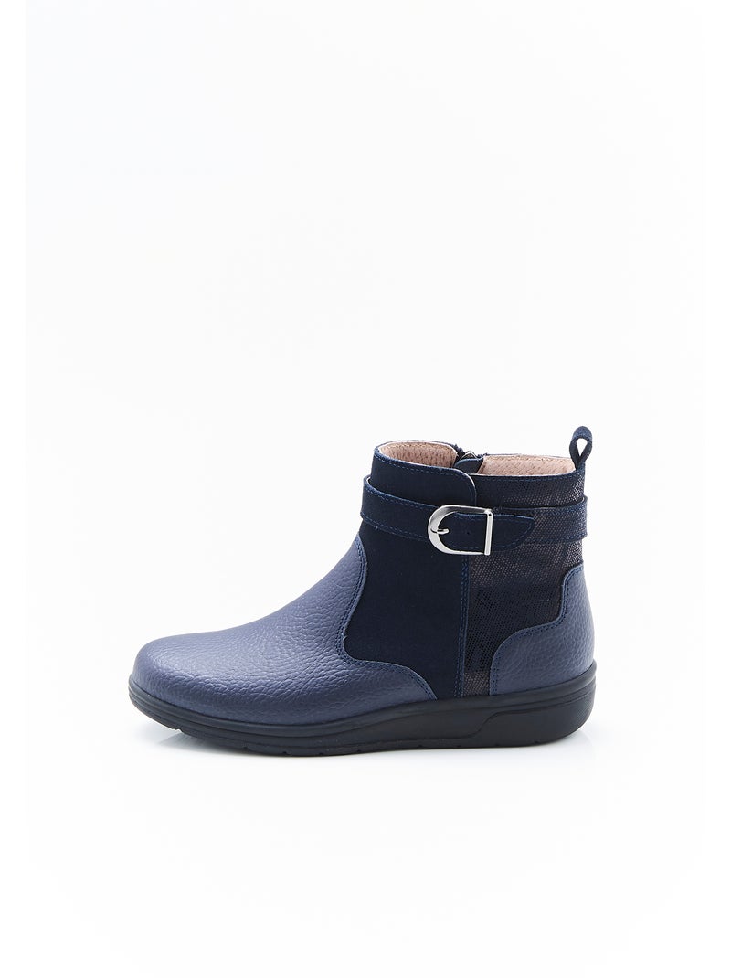 Boots compensées Amortyl - Damart Bleu marine - Kiabi