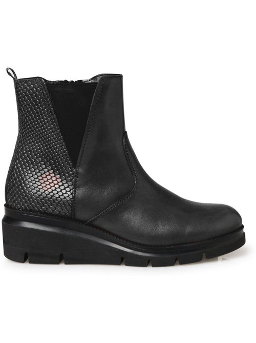 Boots compensées crantées talon 5 cm - PEDICONFORT - Kiabi