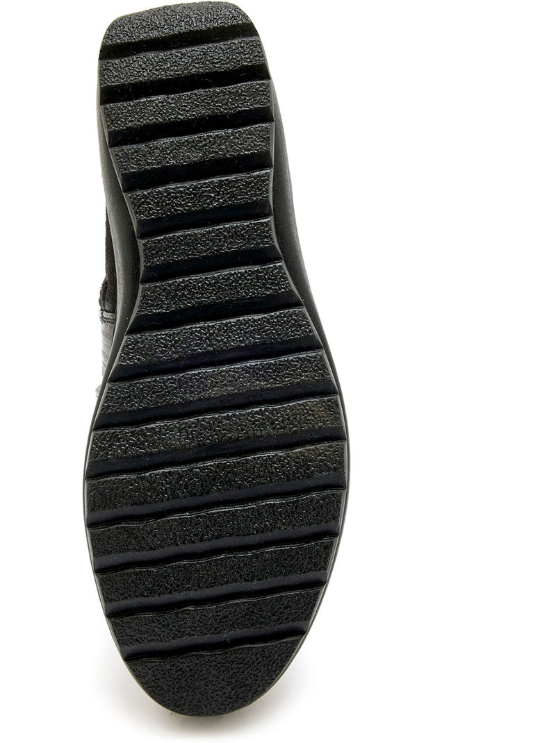 Boots compensées fourrées 2 zips - PEDICONFORT Noir Noir - Kiabi