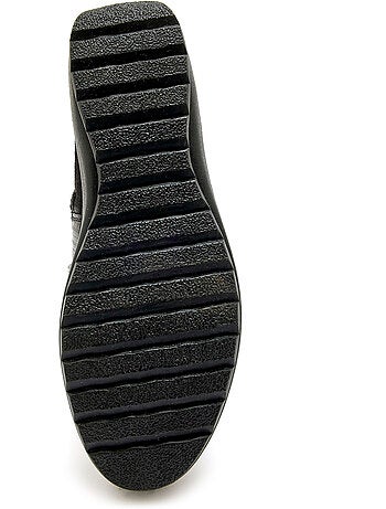 Boots compensées fourrées 2 zips