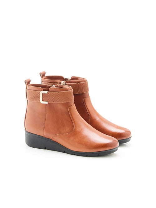 Boots compensés à boucle Amortyl - Damart - Kiabi