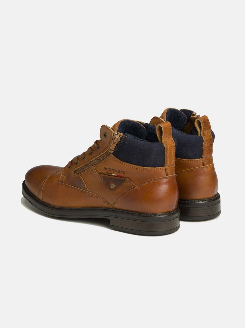 Boots country 2  redskins Marron - Kiabi
