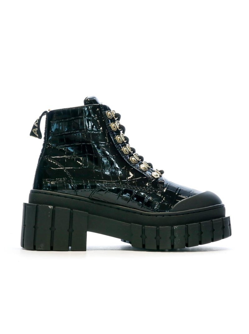 Boots  Croco Femme No Name  Kross Low Noir - Kiabi