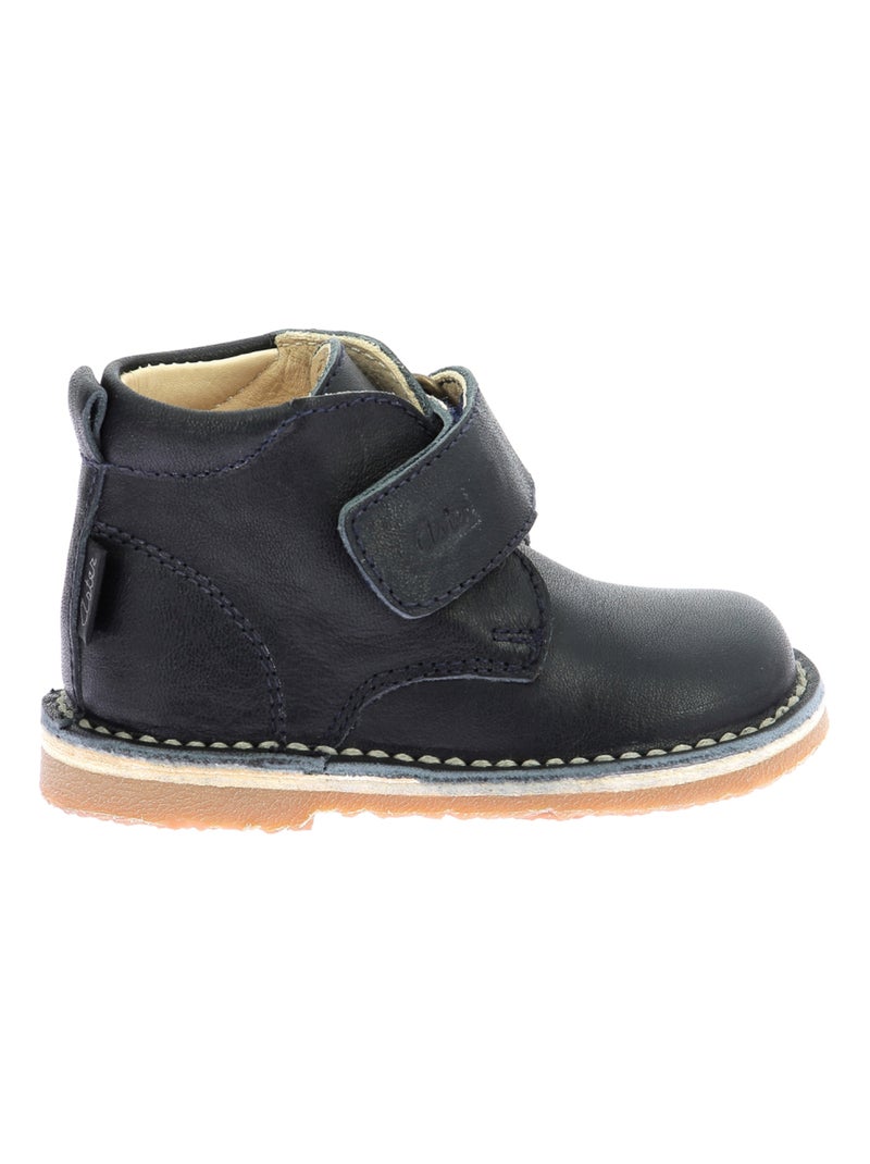Boots Cuir Abocratch Aster Bleu marine - Kiabi