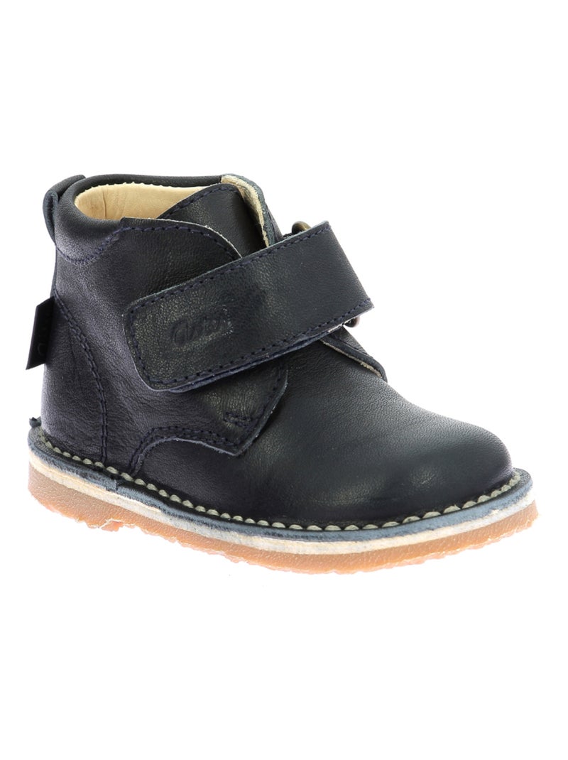 Boots Cuir Abocratch Aster Bleu marine - Kiabi