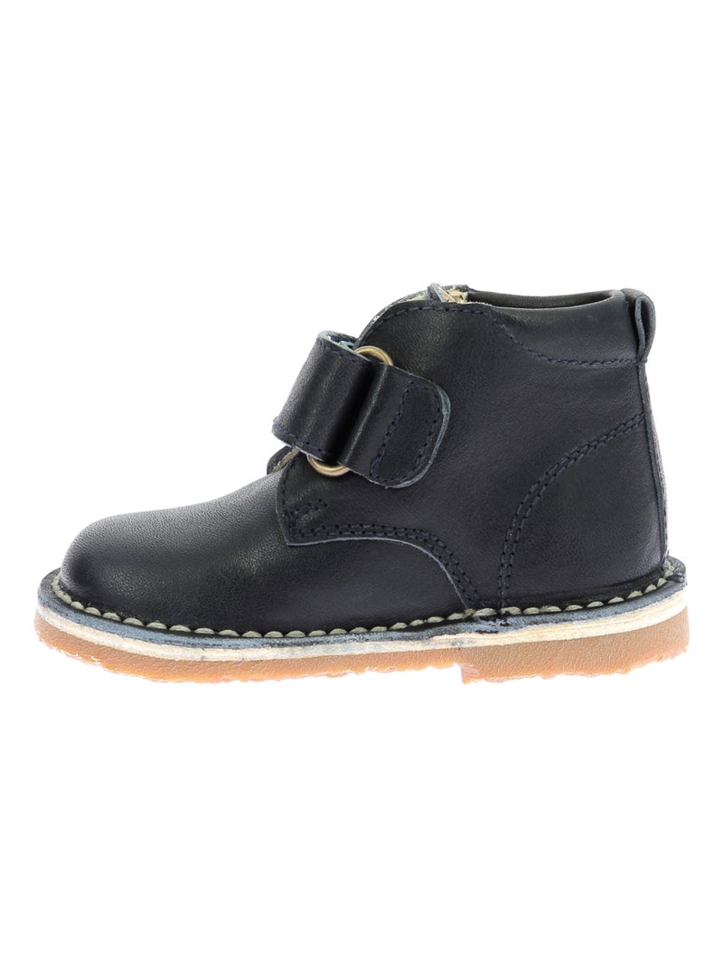 Boots Cuir Abocratch Aster Bleu marine - Kiabi