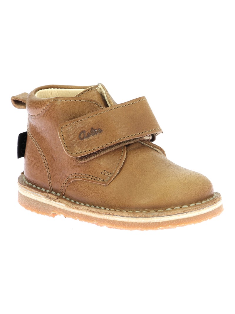 Boots Cuir Abocratch Aster Camel - Kiabi