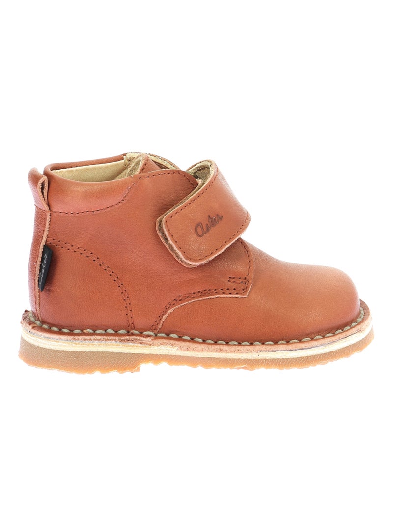 Boots Cuir Abocratch Aster Rouge - Kiabi