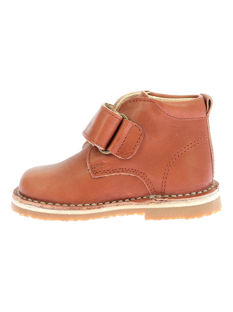 Boots Cuir Abocratch Aster Rouge - Kiabi
