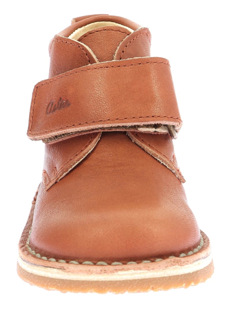 Boots Cuir Abocratch Aster Rouge - Kiabi