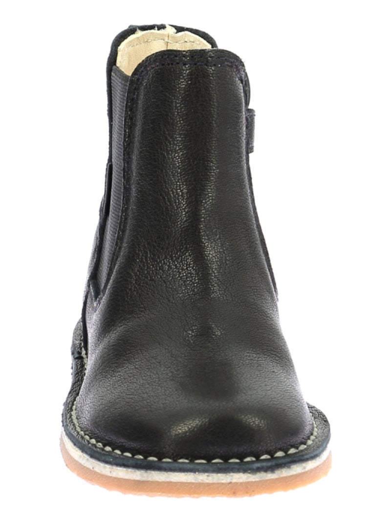 Boots Cuir Abostic Aster Noir - Kiabi