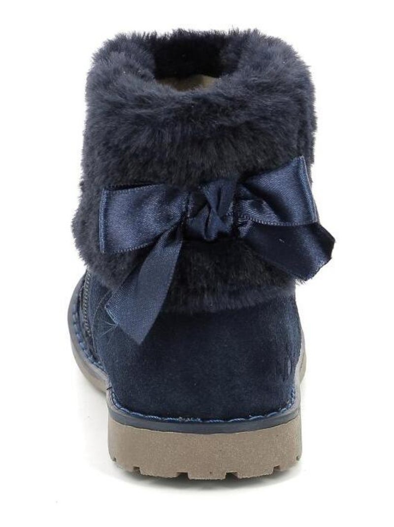 Boots Cuir Stelie Mod 8 Bleu marine - Kiabi