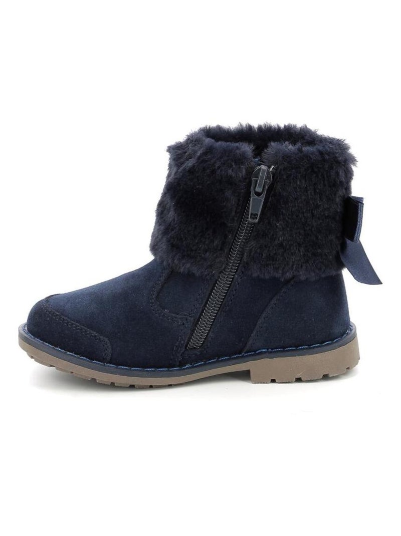 Boots Cuir Stelie Mod 8 Bleu marine - Kiabi
