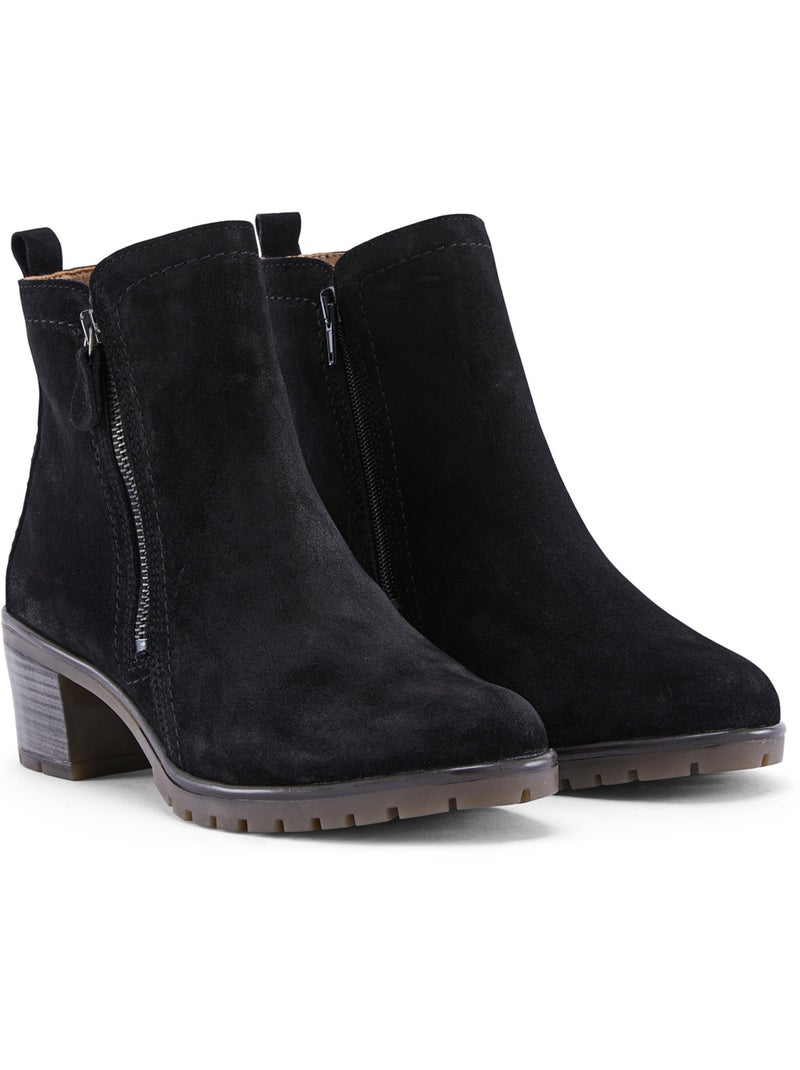 Boots cuir velours - PEDICONFORT Noir Noir - Kiabi
