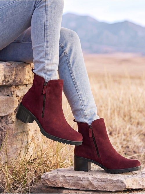 Boots cuir velours femme - PEDICONFORT - Kiabi
