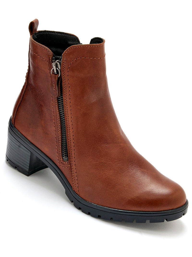 Boots dessus cuir - PEDICONFORT Marron - Kiabi