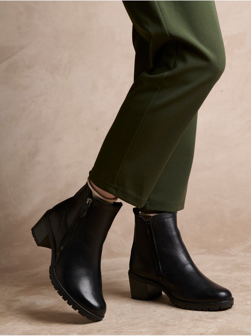 Boots dessus cuir - PEDICONFORT Noir Noir - Kiabi
