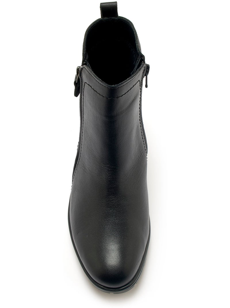 Boots dessus cuir - PEDICONFORT Noir Noir - Kiabi