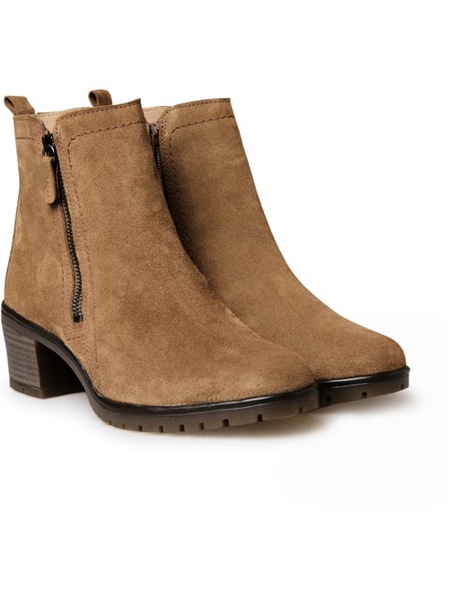 Boots dessus cuir velours - PEDICONFORT - Kiabi