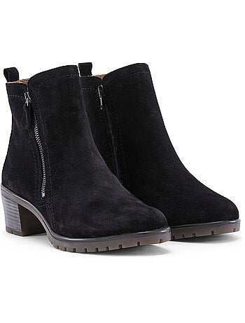 Boots dessus cuir velours - PEDICONFORT