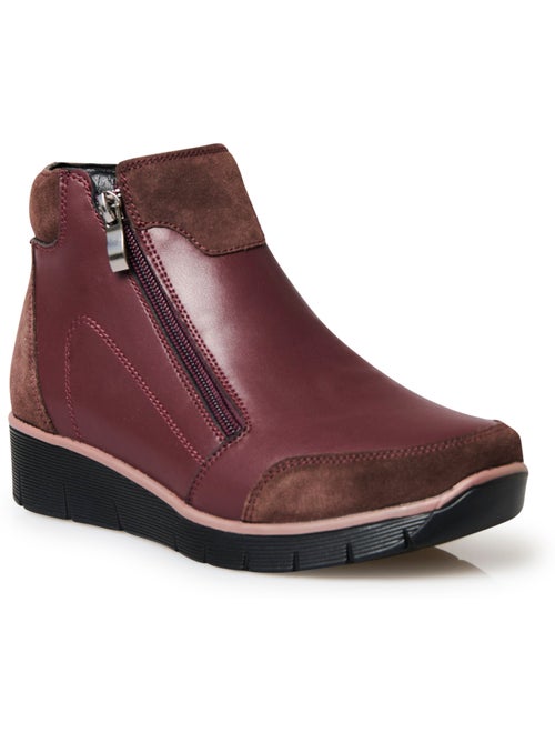 Boots double zip compensées - PEDICONFORT - Kiabi