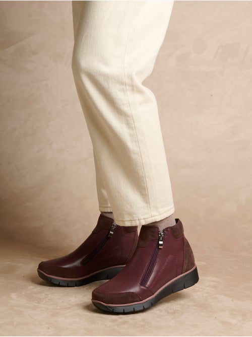 Boots double zip compensées - PEDICONFORT - Kiabi