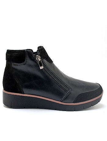 Boots double zip compensées - PEDICONFORT