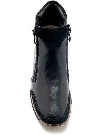 Boots double zip compensées - PEDICONFORT