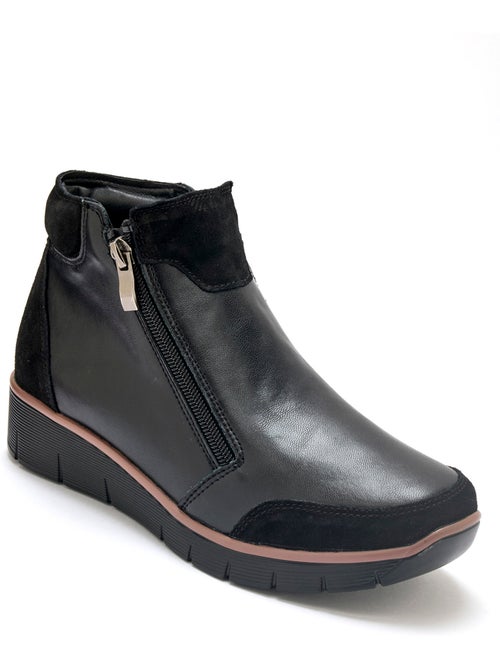 Boots double zip compensées - PEDICONFORT - Kiabi