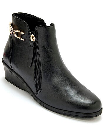 Boots double zip semelle amovible - PEDICONFORT