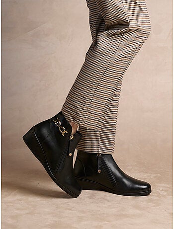 Boots double zip semelle amovible - PEDICONFORT