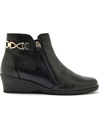 Boots double zip semelle amovible - PEDICONFORT