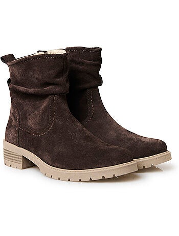 Boots effet plissé molletonnées - PEDICONFORT