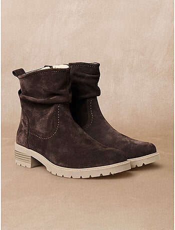 Boots effet plissé molletonnées - PEDICONFORT