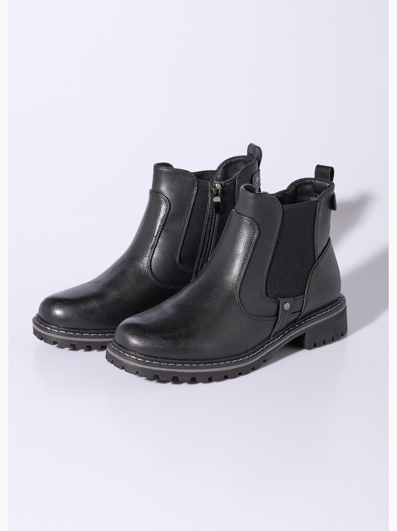 Boots élastiquées, esprit camarguaises - AFIBEL Noir - Kiabi