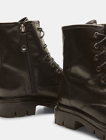 Boots en cuir avec semelle crantée BATA