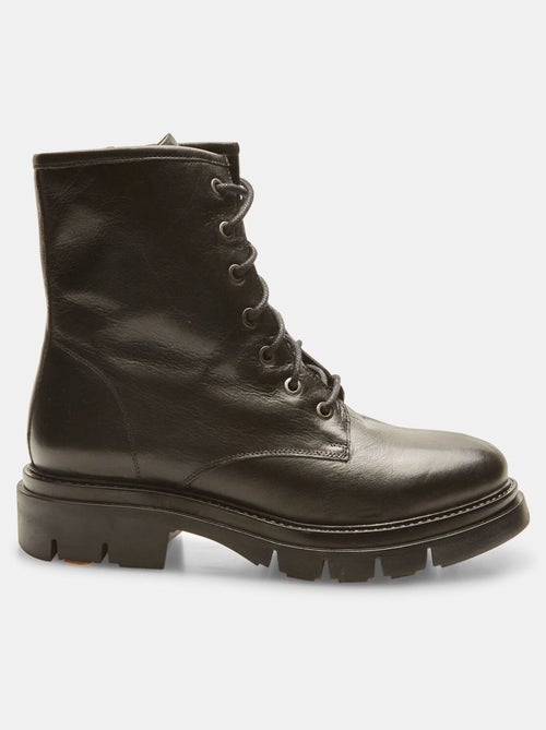 Boots en cuir avec semelle crantée BATA - Kiabi